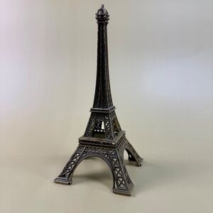Vintage Eiffel Tower Souvenir | 7.25" Metal Paris Figurine | French Decor